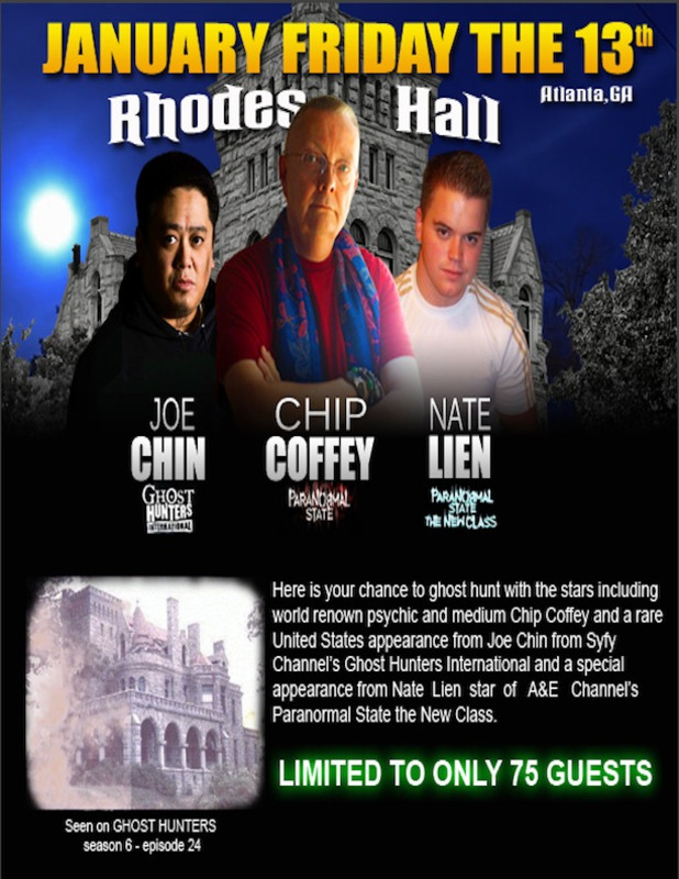 celebrity ghost hunt on w flyersup celebrity ghost hunt w chip coffey joe chin celebrity ghost hunt on w flyersup celebrity ghost hunt w chip coffey joe chin